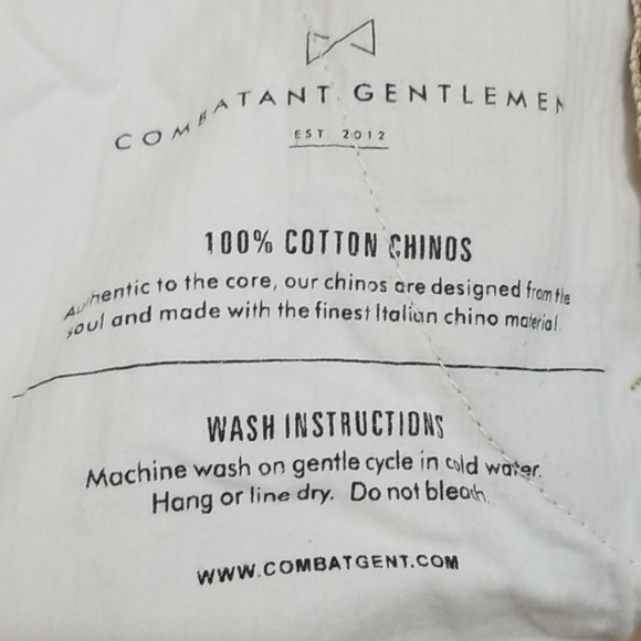 Combatant Gentlemen Stretch Cotton Chinos 32x32 - Picture 5 of 5